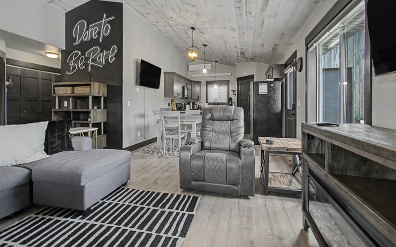 14A Getaway, Dare to Be Rare living room