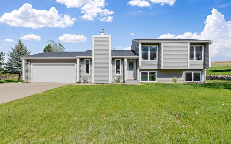 Tobin Meadows Getaway, exterior under blue sky, Rapid City SD